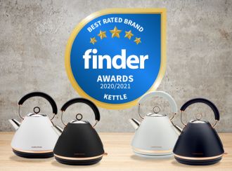 Finder Awards best rated kettle brand 2020-2021