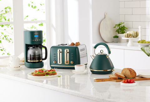 Green kettle clearance toaster set