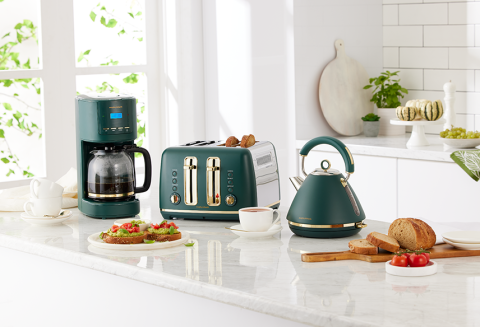 Morphy Richards Sage Green Kitchen Set Accents Range Including Kettle &  Toaster