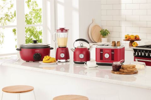 Boutique Chilli Red Slow cooker with oven